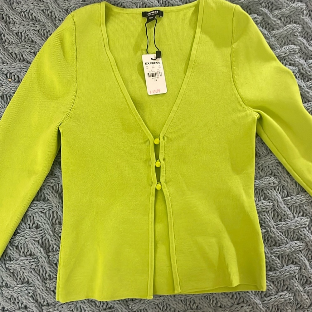 Express Body Contour Cardigan Size XS NWT